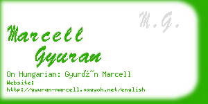 marcell gyuran business card